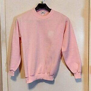 Liberty Bell Human Sport Communication Pink Sweat Shirt Sz M Soft long Sleeves